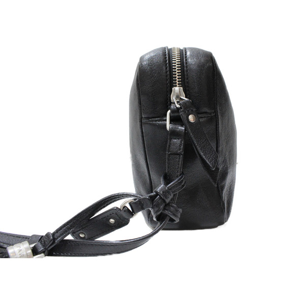 YSL Fringe Shoulder Bag Leather Black - Picture 3 of 16
